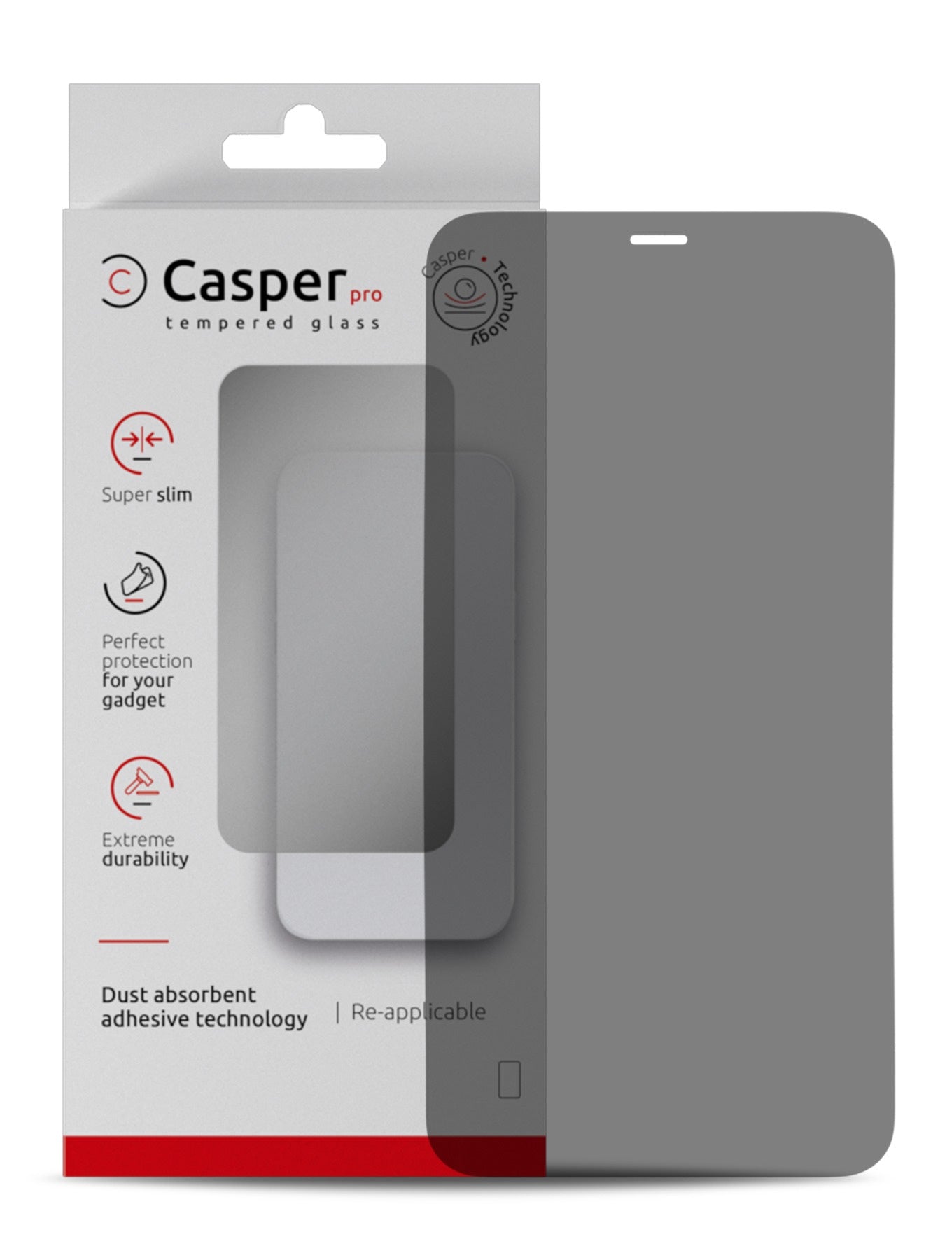 Casper Pro Tempered Glass Compatible For iPhone 12 Pro Max (10 Pack) (Privacy)