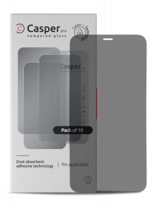 Casper Pro Tempered Glass Compatible For iPhone XS Max / 11 Pro Max (10 Pack) (Privacy)