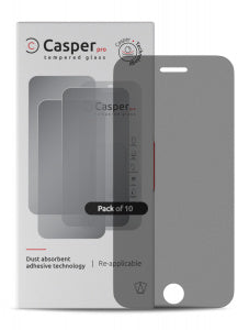 Casper Pro Tempered Glass Compatible For iPhone 7 Plus / 8 Plus (10 Pack) (Privacy)